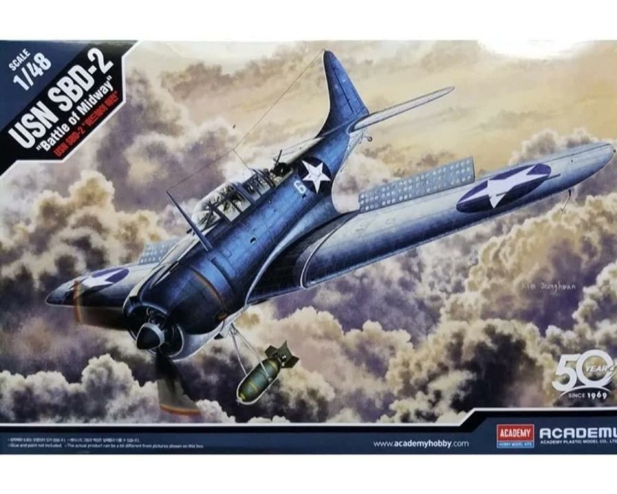 Plastic * | Academy/Mrc 1/48 Sbd-2 Battle Of Midway Usn Outlet Sale