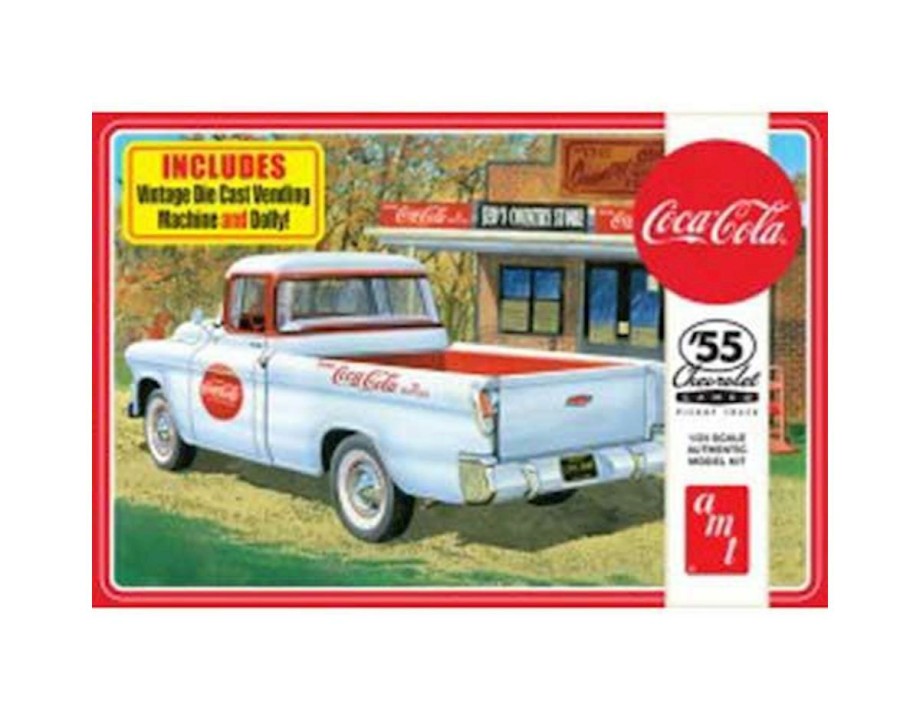 Plastic * | Amt 1/25 1955 Chevy Cameo Pickup Coca-Cola Model Kit Sales