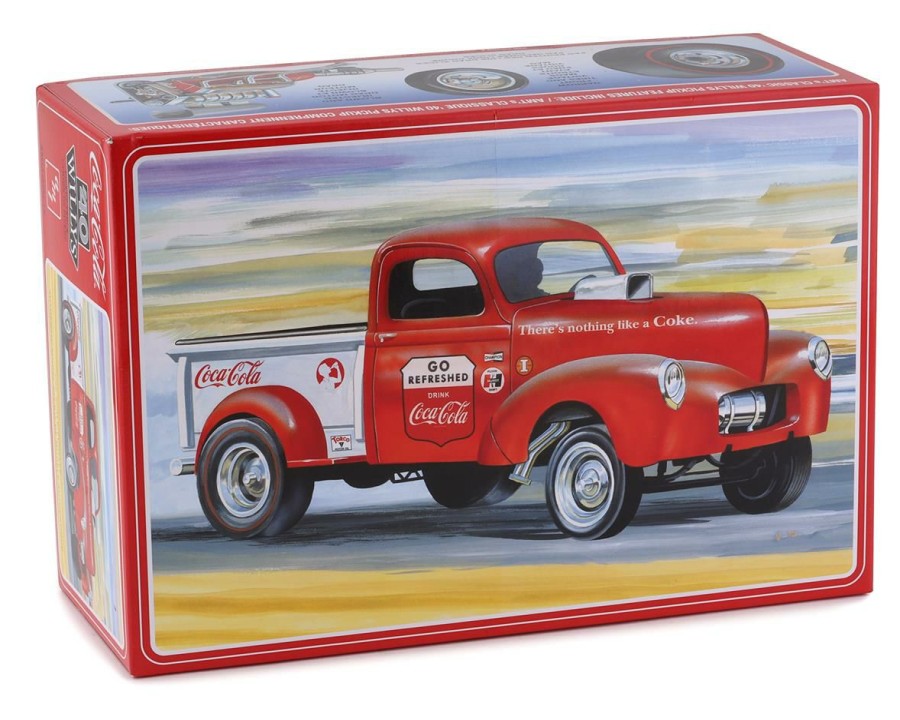 Plastic * | Amt 1940 Willys Pickup Gasser Coca Cola 1/25 Model Truck Kit Classical