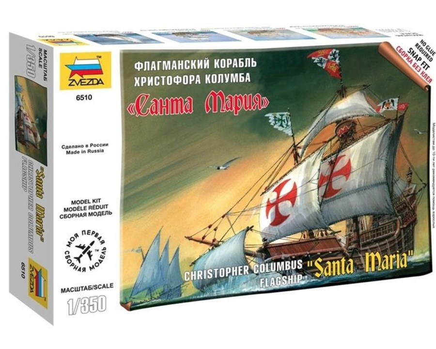 Plastic * | Zvezda 1/350 Columbus Santa Maria Sailng Flag Sales