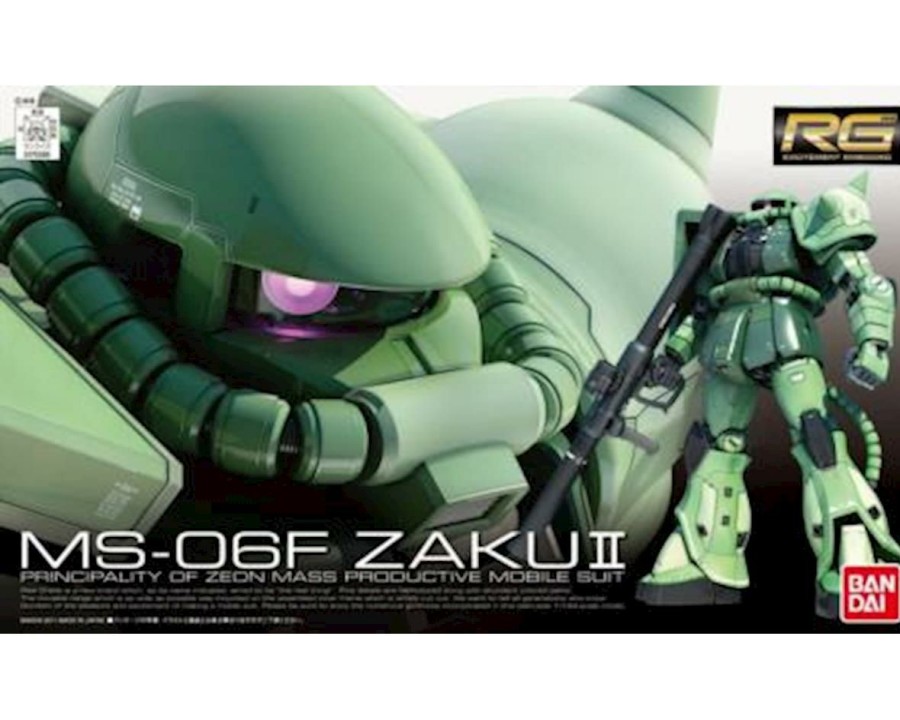 Plastic * | Bandai #4 Ms-06F Zaku Ii Gundam 1/144 Real Grade Action Figure Model Kit Best-Selling