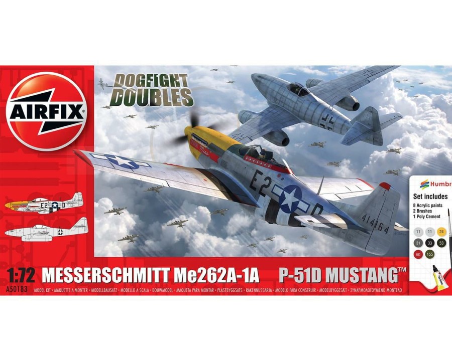 Plastic * | Airfix 1/72 Me262 P-51D Mustang Dogfight Double Online Sale