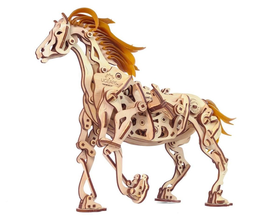 Wood * | Ugears Horse-Mechanoid Wooden 3D Model Less Expensive