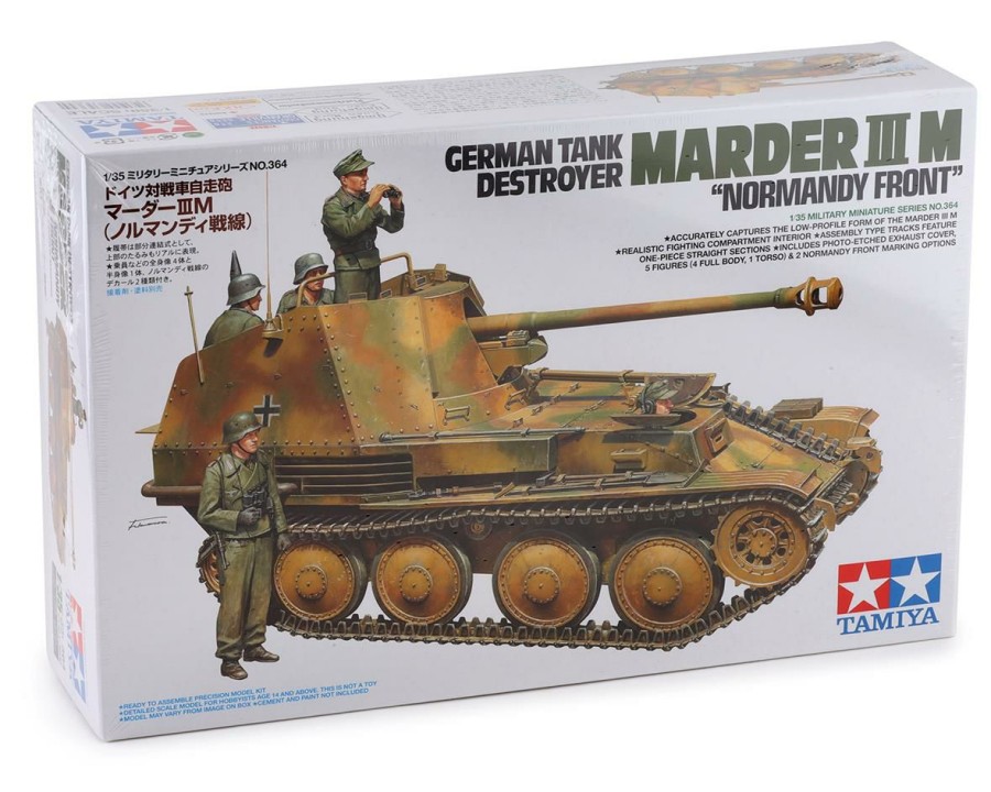 Plastic * | Tamiya German Tank Marder Iii M 1/35 Model Kit (Normandy Front) Classical