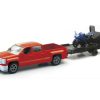 Diecast * | New Ray 1/43 D/C Chevy Pick Up W/ Bike/Atv Discounts