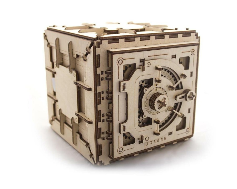 Wood * | Ugears Safe Mechanical Wooden 3D Model Top Sellers