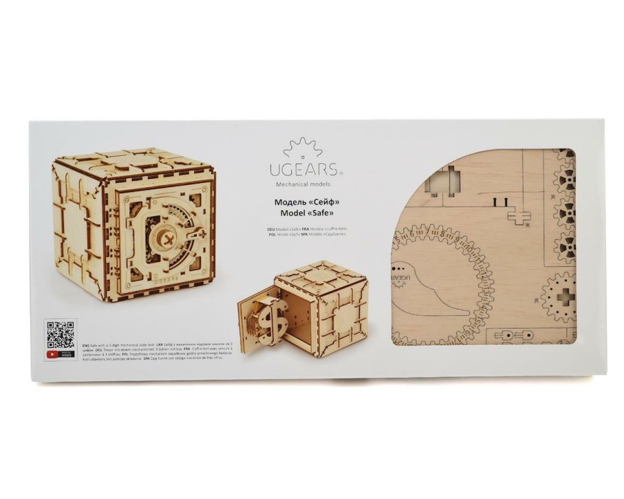 Wood * | Ugears Safe Mechanical Wooden 3D Model Top Sellers