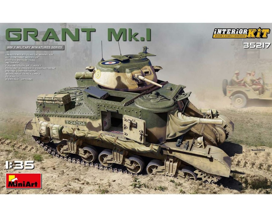 Plastic * | Miniart 1/35 M3 Grant Mk 1 Tank W/Full Interior Best-Selling