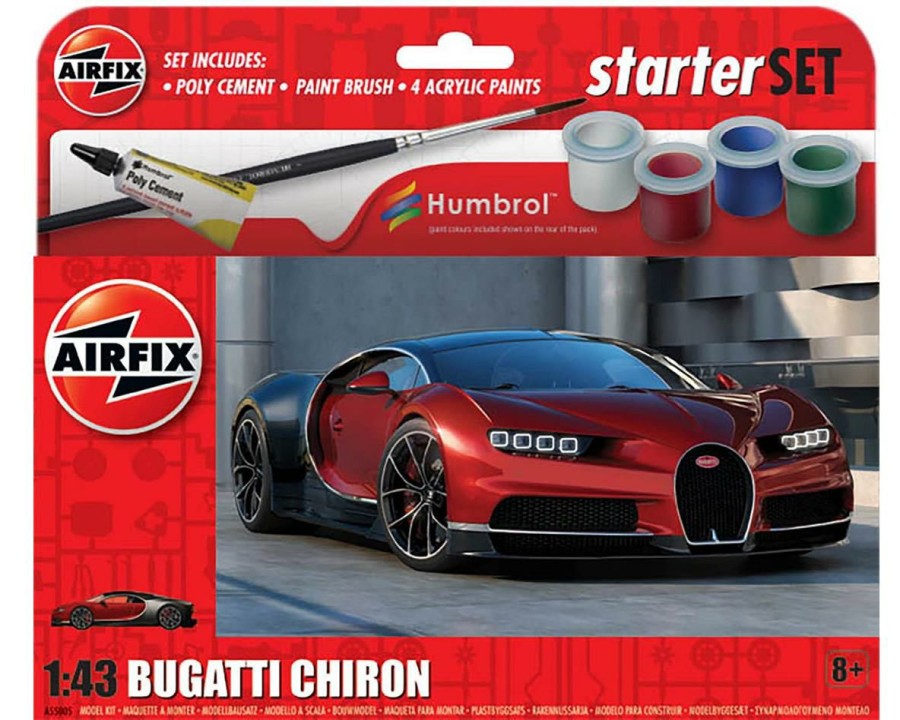 Plastic * | Airfix 1/43 Bugatti Chiron W/Paint+Glue Classical