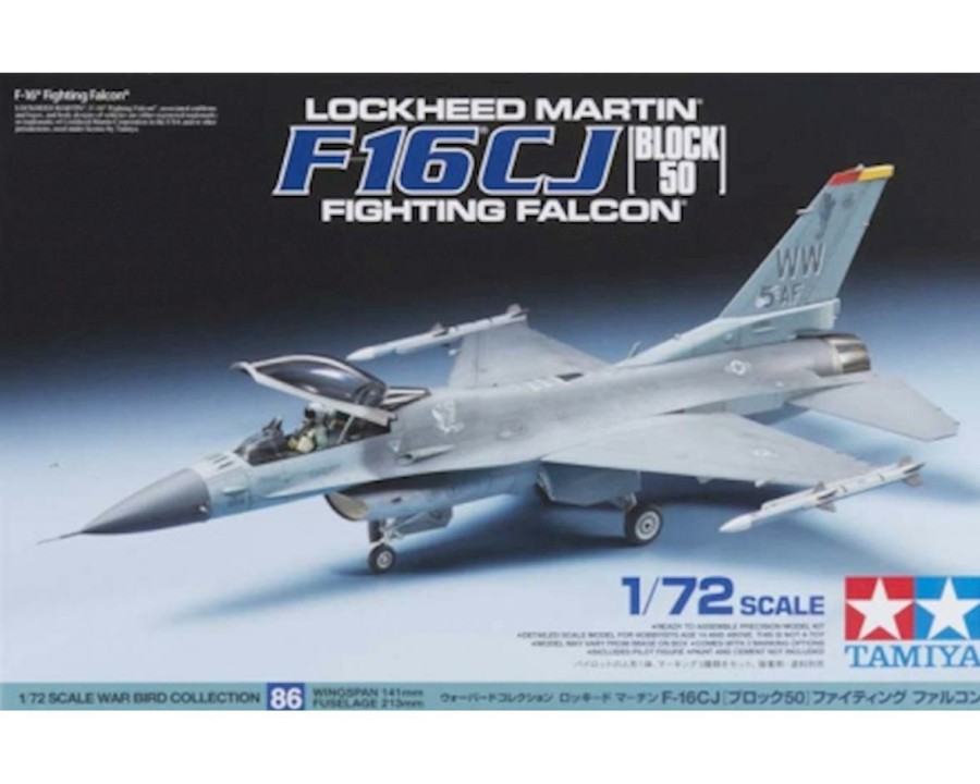 Plastic * | Tamiya 1/72 Lockheed Martin, F-16 Fighting Falcon Model Kit Classical