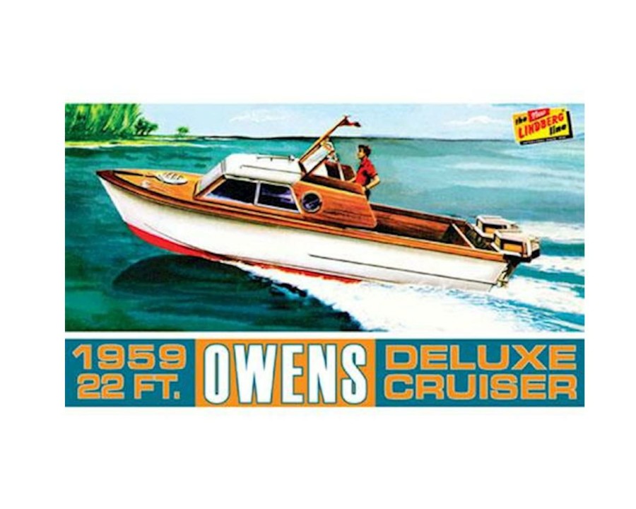 Plastic * | Lindberg Models Owens Outboard Cruiser Boat Clearance Sale