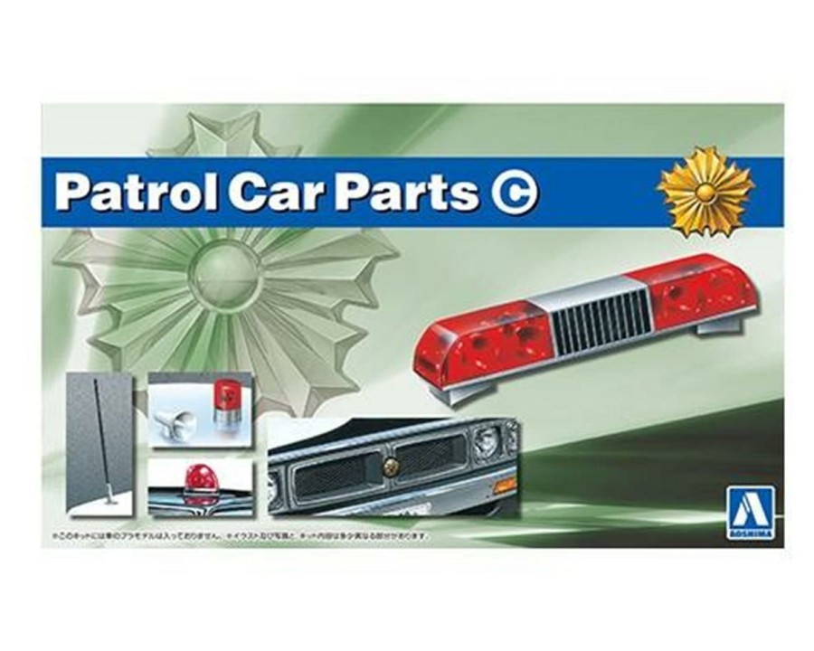 Plastic * | Aoshima 1/24 Patrol Car Parts Set C Roof Light Offering Discounts