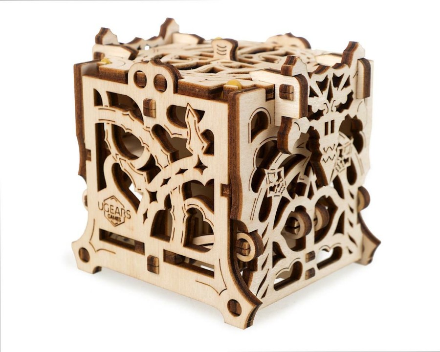 Wood * | Ugears Dice Keeper Wooden 3D Model Kit Sales