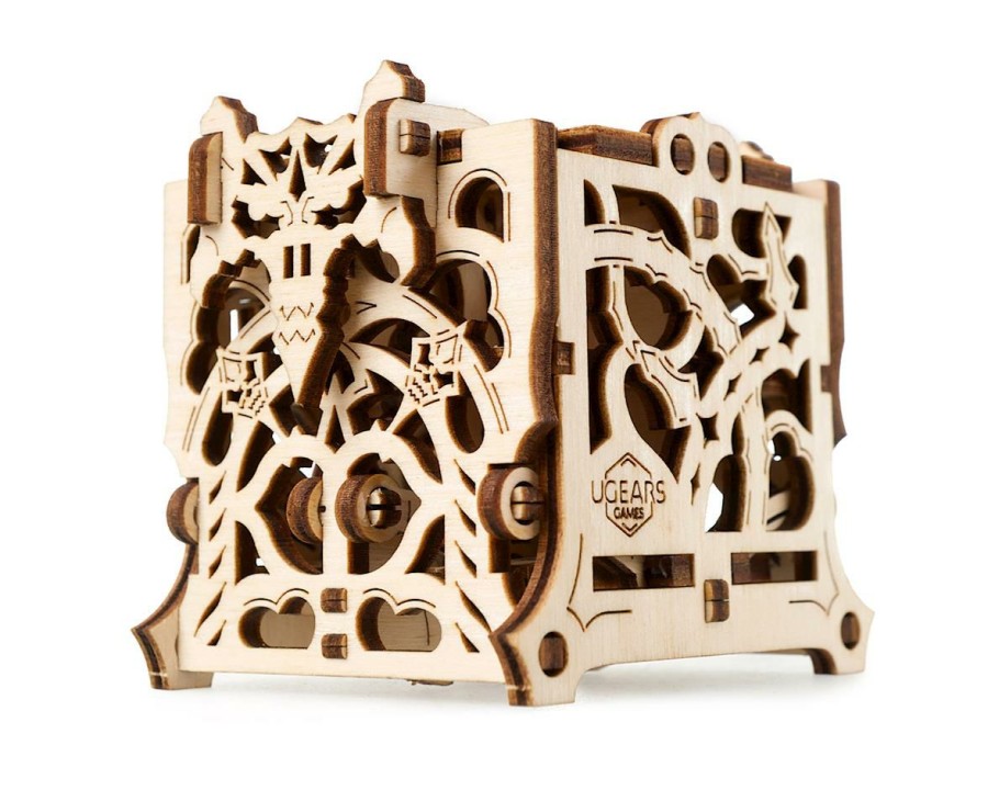 Wood * | Ugears Dice Keeper Wooden 3D Model Kit Sales