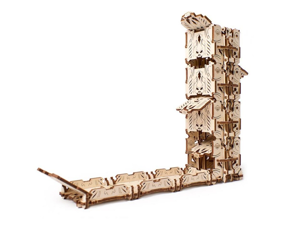 Wood * | Ugears Modular Dice Tower Wooden 3D Model Kit Online Sale