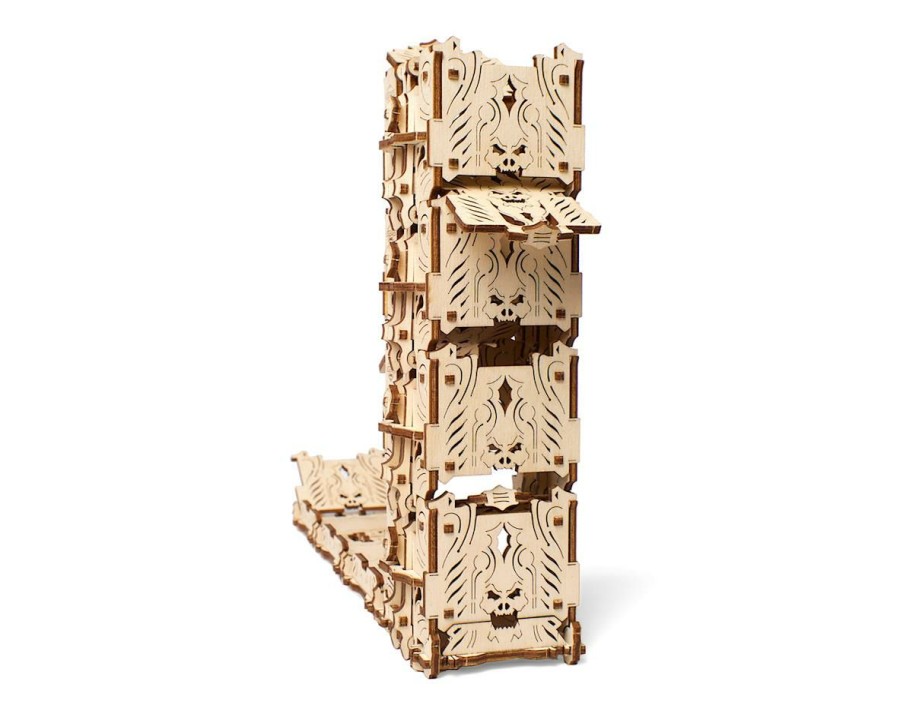 Wood * | Ugears Modular Dice Tower Wooden 3D Model Kit Online Sale