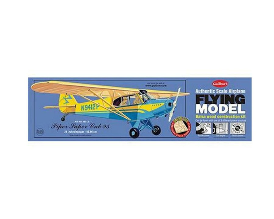 Rubber Powered * | Guillow Piper Cub 95 Laser Cut Clearance