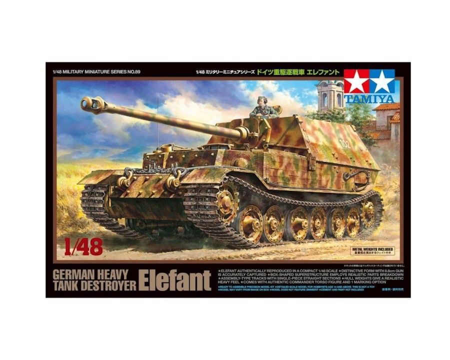 Plastic * | Tamiya 1/48 German Heavy Tank Destroyer Elefant Model Kit Sales