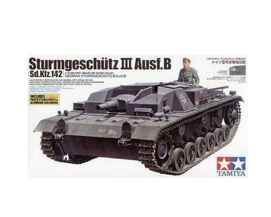 Plastic * | Tamiya 1/35 German Sturmgeschutz Iii Ausf. B Tank Model Kit Top Sellers