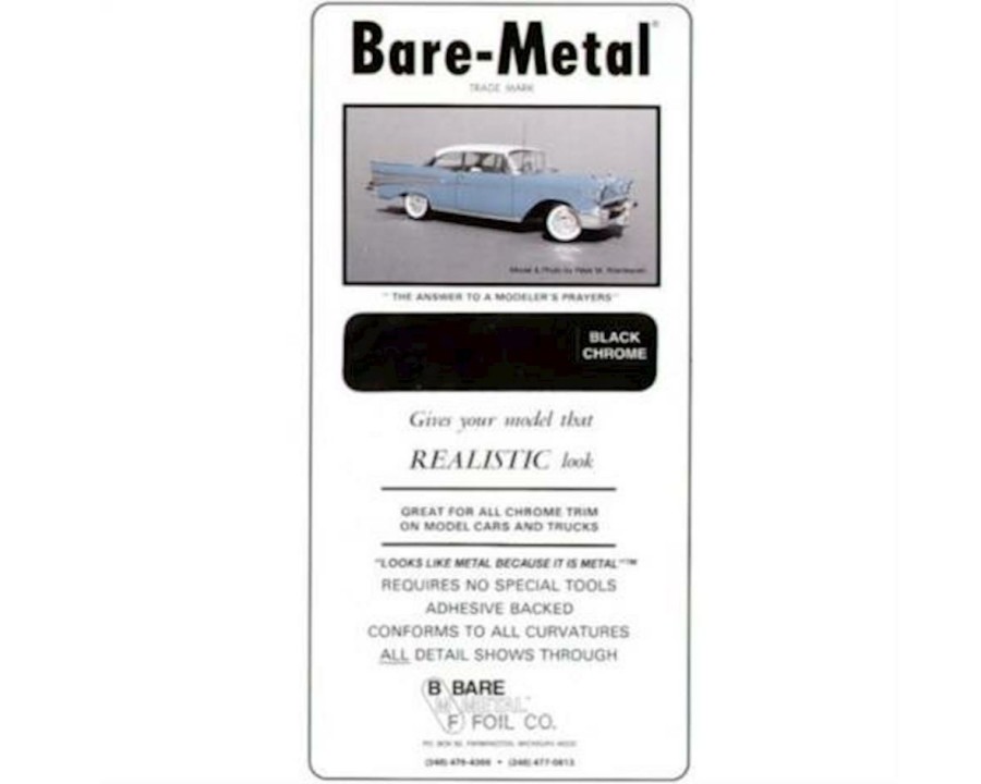 Paints & Supplies * | Bare Metal Foil Co 003 6 11 Thin Sheet Black Chrome Foil Online Sale