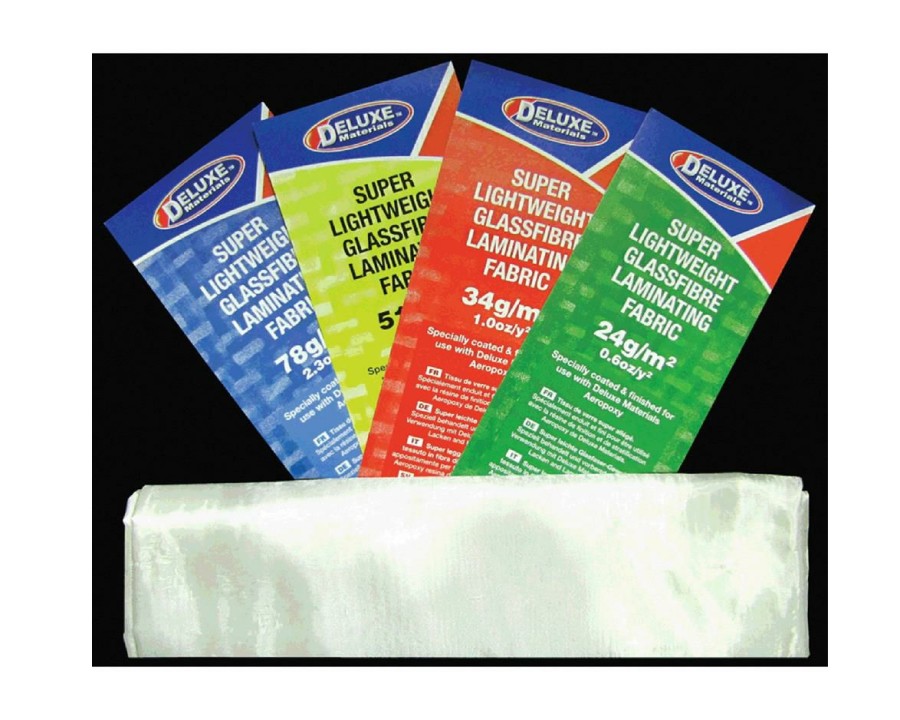 Paints & Supplies * | Deluxe Materials Lightweight Fibreglass Laminating Fabric Cloth (1.5Oz) Best Choice