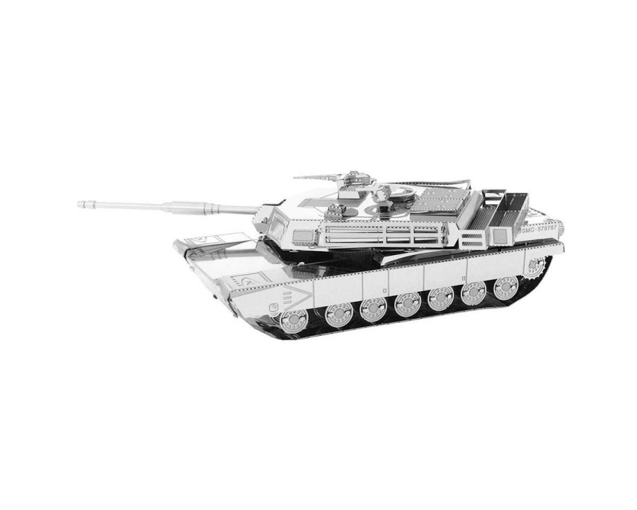 Metal 3D Models * | Fascinations Metal Earth M1 Abrams Tank 3D Metal Model Kit Discount Store