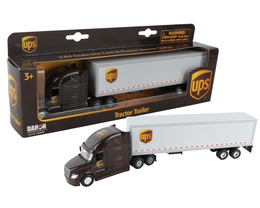 Diecast * | Daron Worldwide Trading Ups Tractor Trailer 1/64 Popular