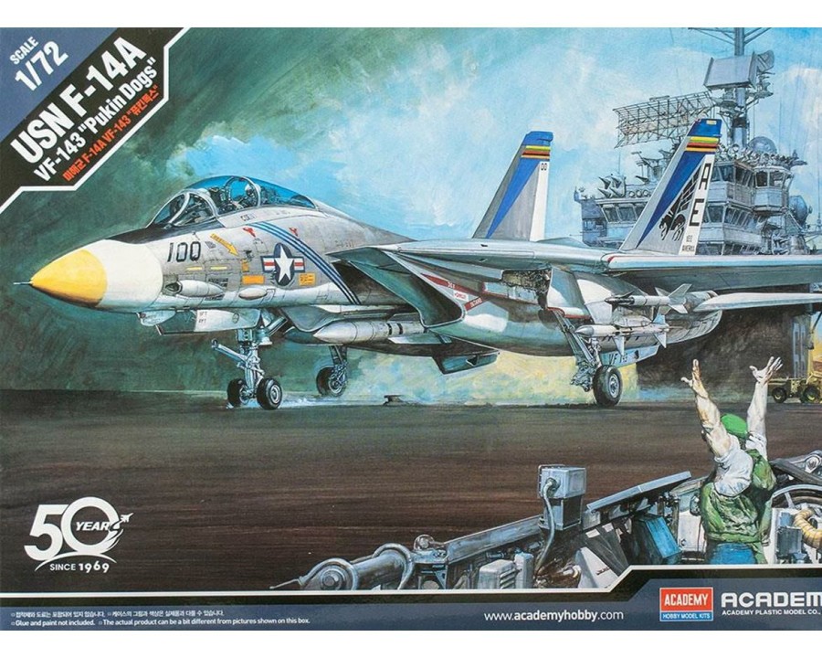 Plastic * | Academy/Mrc 1/72 F14A Vf143 Pukin Dogs Usn Fighter Best Choice