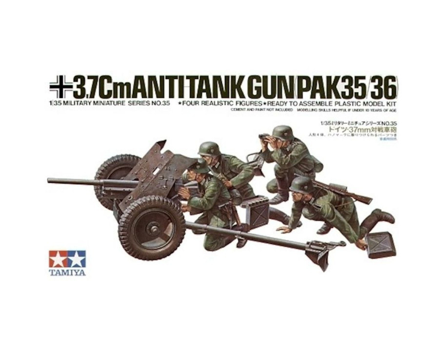 Diorama & Accessories * | Tamiya 1 35 Ger 37Mm Antitnk Gun Sales