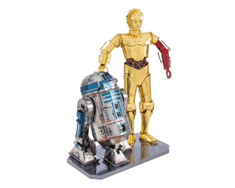 Metal 3D Models * | Fascinations Metal Earth Star Wars R2D2 And C-3Po Box Set 3D Metal Model Kit Discounts