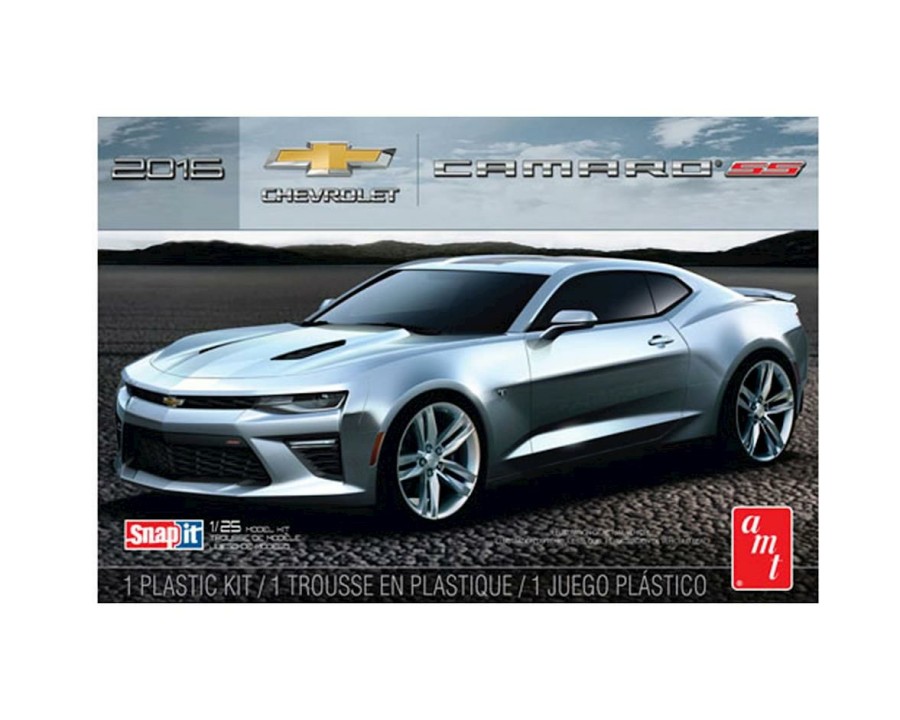 Plastic * | Amt 2016 Chevy Camaro Ss Snap-It 1/25 Model Kit (Black) Discount Store