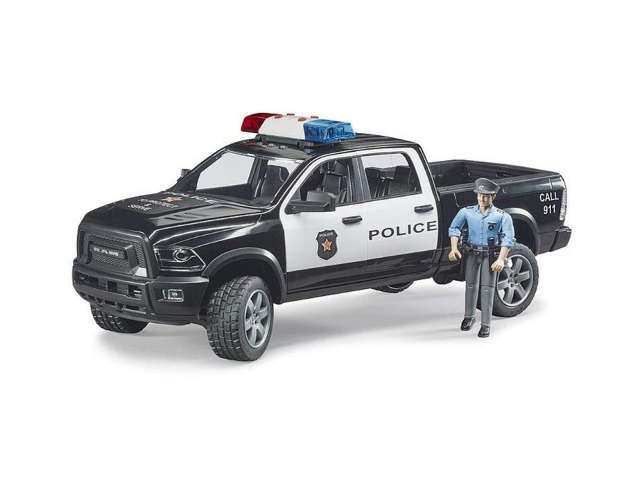 Diecast * | Bruder Toys Ram2500 Police/Policeman/Lights Online Sale