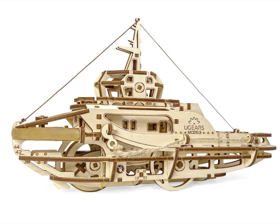 Wood * | Ugears Tugboat Classical