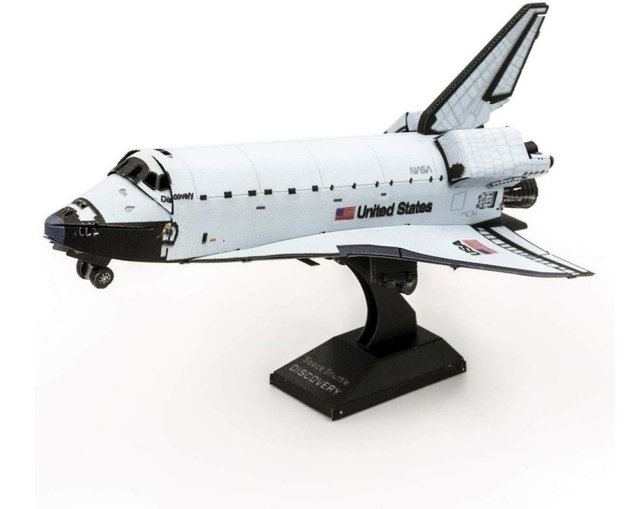 Metal 3D Models * | Fascinations Metal Earth Space Shuttle Discovery Color 3D Metal Model Kit Discounts