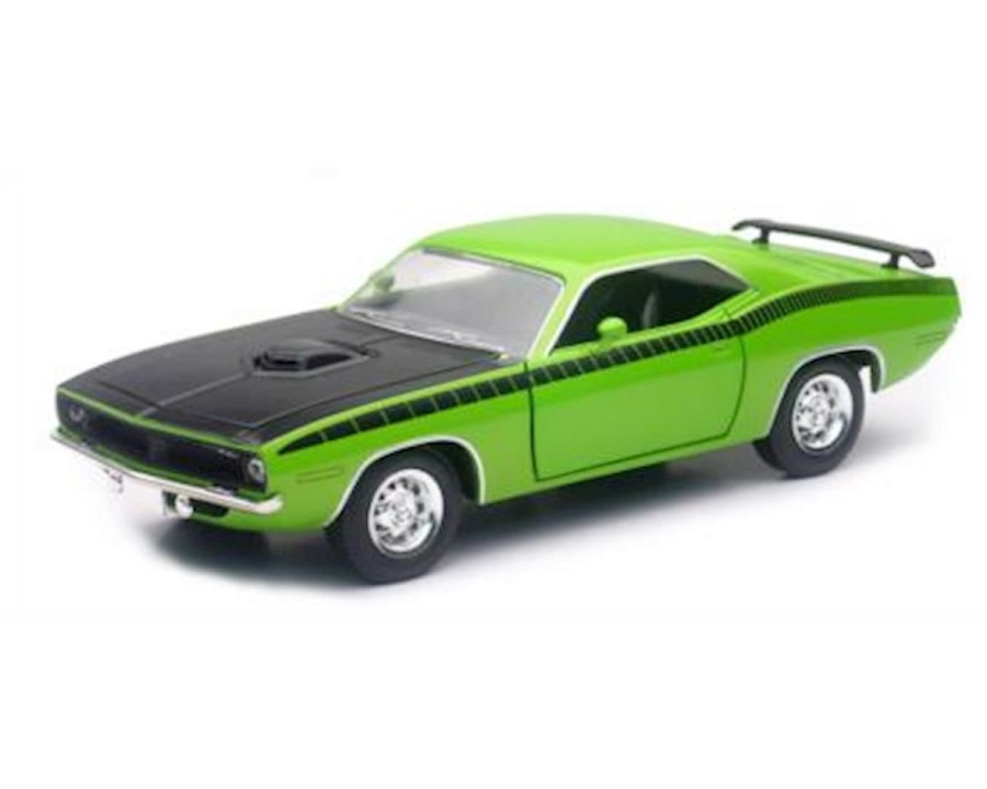 Diecast * | New Ray 1/24 Plymouth Cuda Green Latest