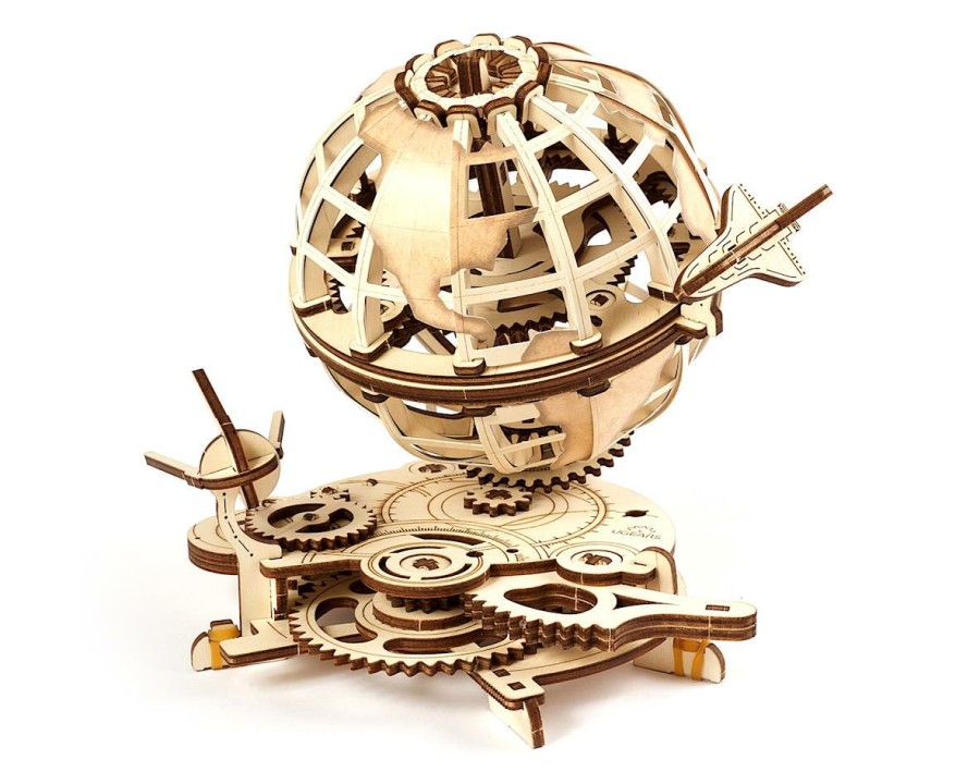 Wood * | Ugears Globus Wooden 3D Globe Model Online Sale