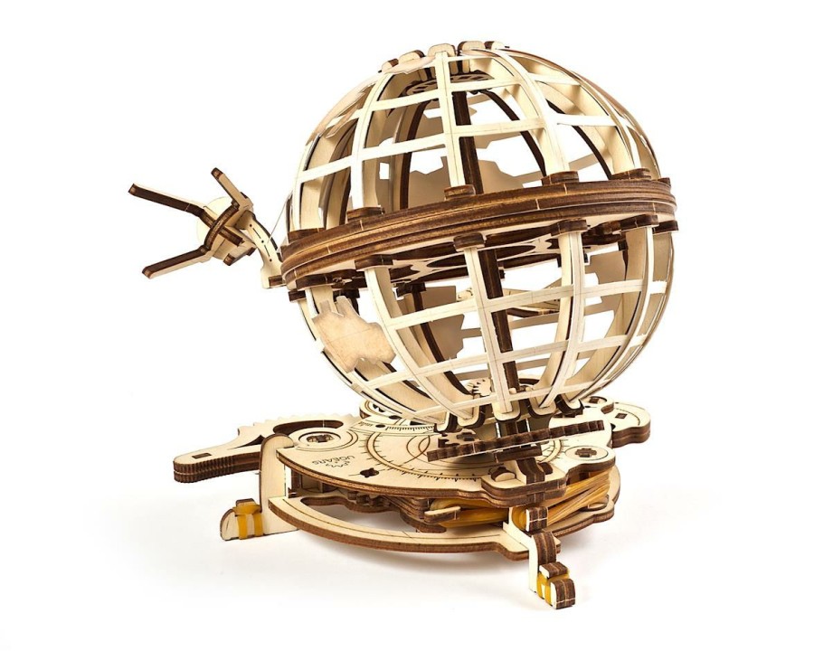 Wood * | Ugears Globus Wooden 3D Globe Model Online Sale