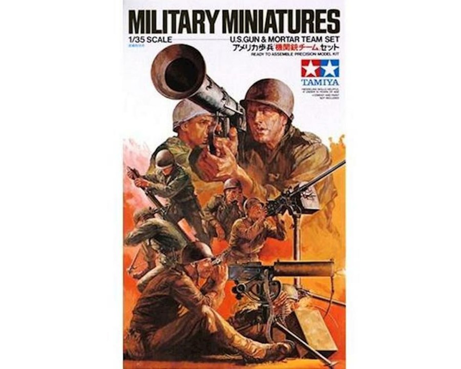 Plastic * | Tamiya 1/35 U.S. Gun & Mortar Team Figure Set (8) Less Expensive