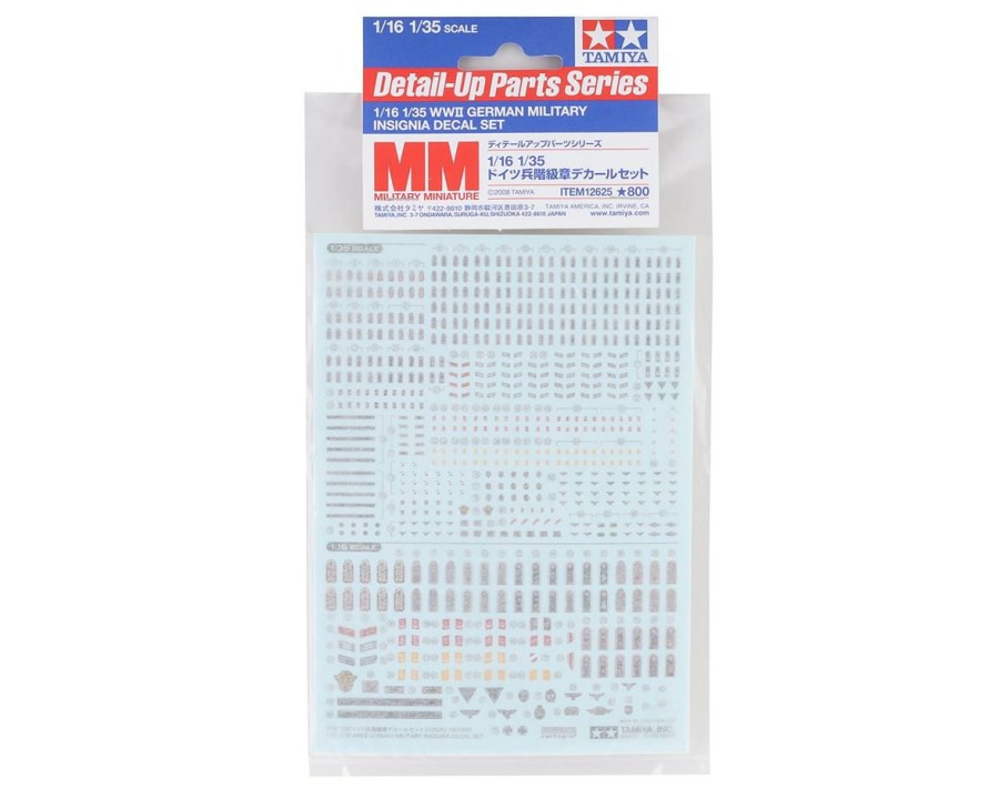 Plastic * | Tamiya German Military Insignia 1/35 Decal Sheet Offering Discounts