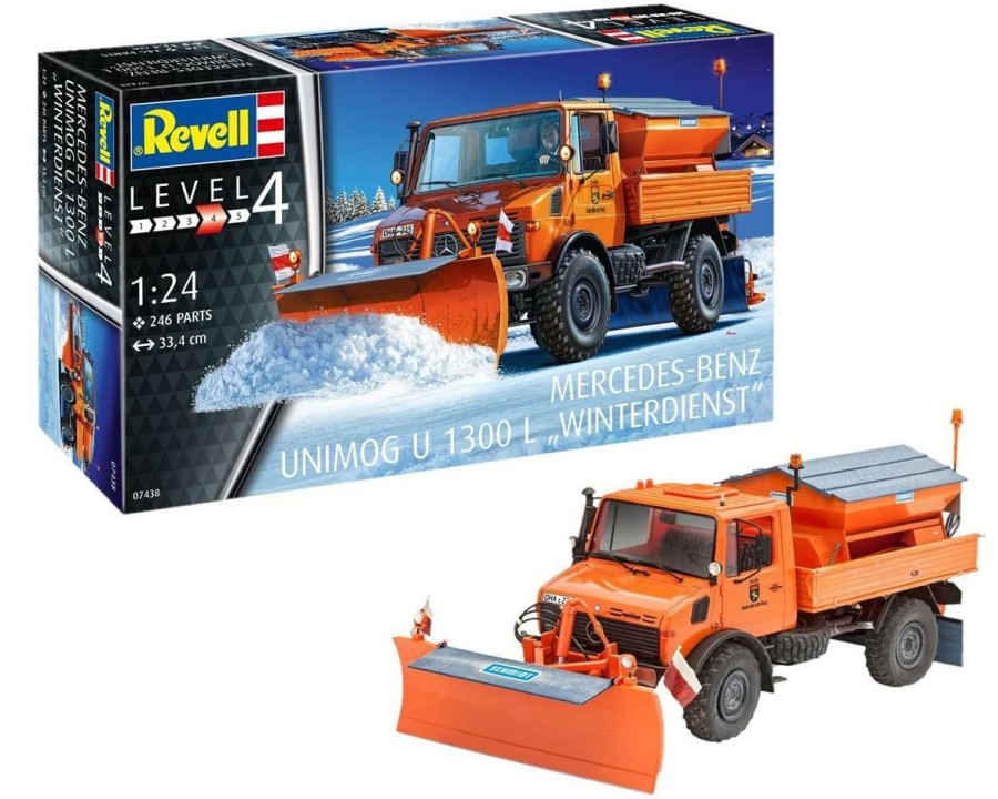 Plastic * | Revell Germany 1/24 Unimog U1300L Winter Service Latest