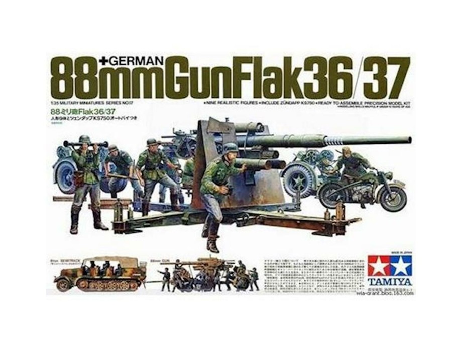 Diorama & Accessories * | Tamiya 1 35 Ger 88Mm Gunflak3637 Top Sellers