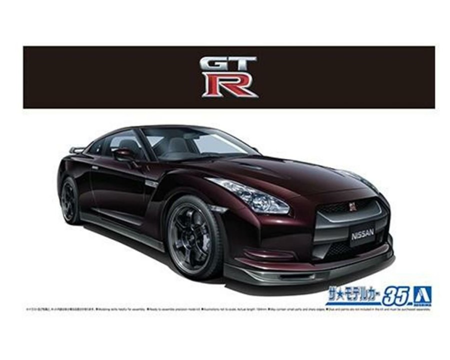 Plastic * | Aoshima 1/24 2009 Nissan Gt-R Spec-V 2-Door Car Discount Store