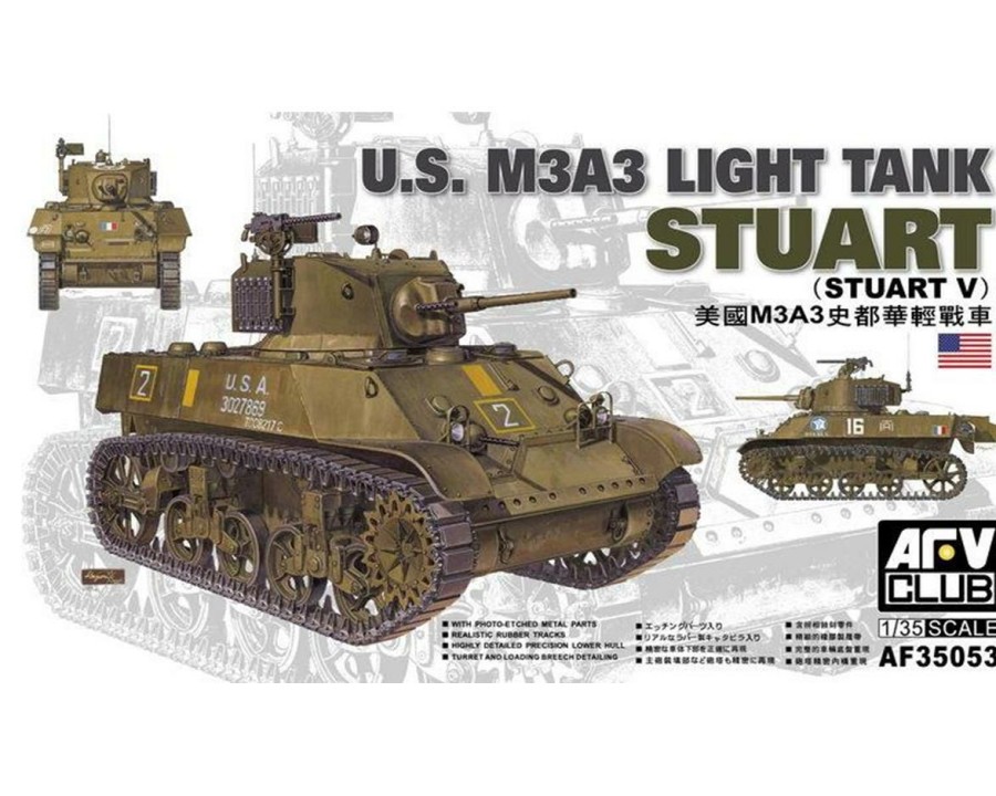 Plastic * | Afv Club 1/35 Us M3A3 Stuart W/Photo Et Outlet Sale