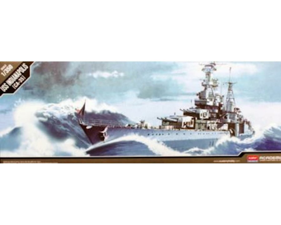 Plastic * | Academy/Mrc 1/350 Uss Indianapolis Ca-35 New Tooling Latest