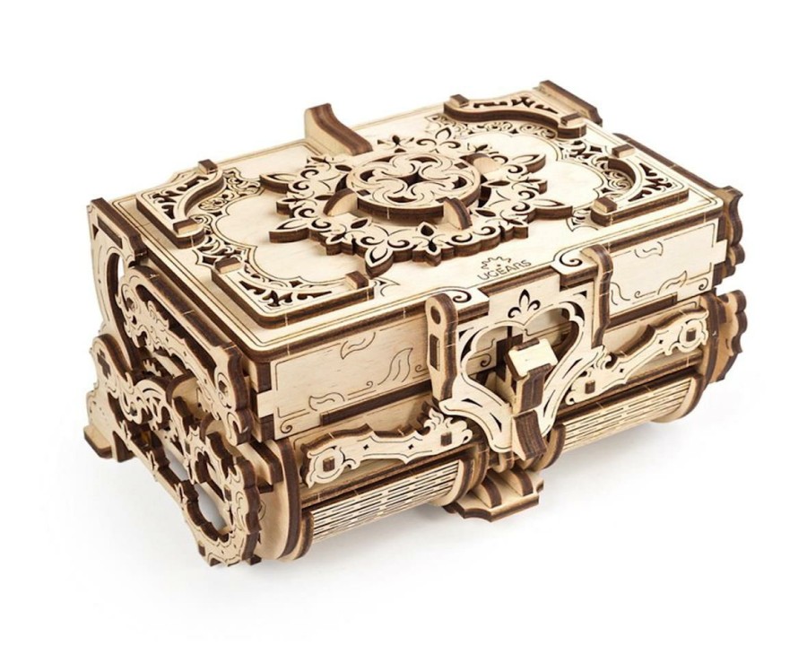 Wood * | Ugears Antique Box Wooden 3D Model Discounts