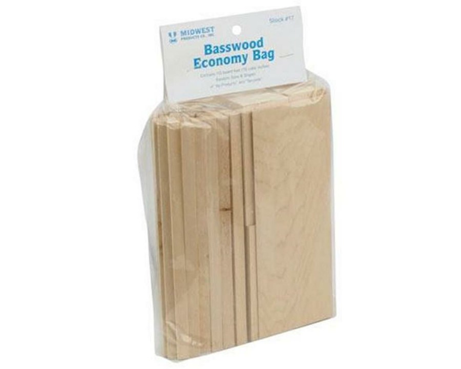 Paints & Supplies * | Midwest Products Basswood Economy Bag Best Choice