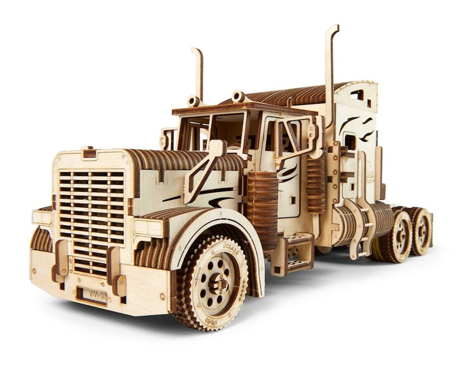 Wood * | Ugears Heavy Boy Truck Vm-03 Wooden 3D Semi Model Promotions