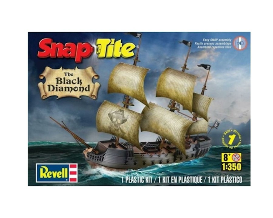 Plastic * | Revell Germany 1/350 Snap Pirate Ship Black Diamond Discount Store