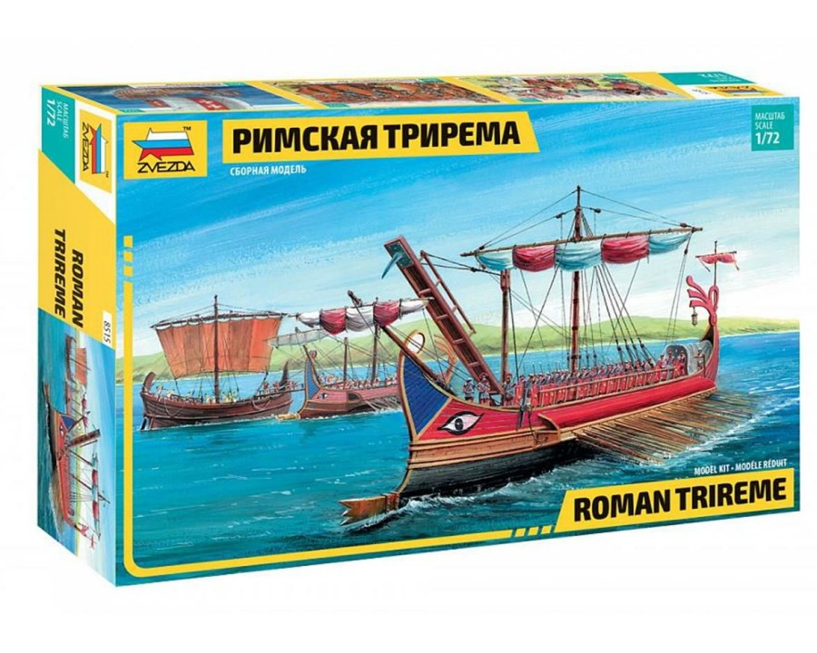 Plastic * | Zvezda 1/72 Roman Trireme Warship Latest