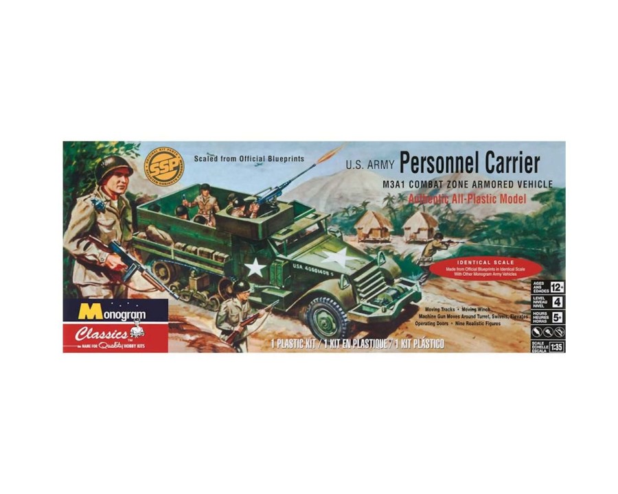 Plastic * | Monogram 1/35 Personnel Carrier Half Track Classical